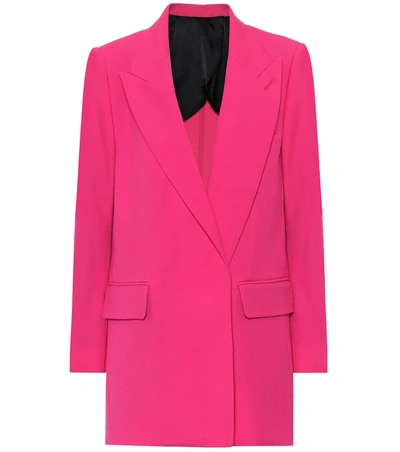 Ami Alexandre Mattiussi Buttonless Long Jacket In Pink