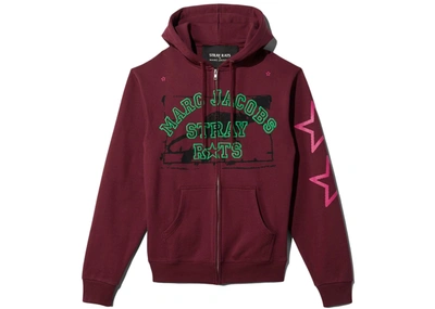 Pre-owned Marc Jacobs  X Stray Rats The Hoodie Burgundy
