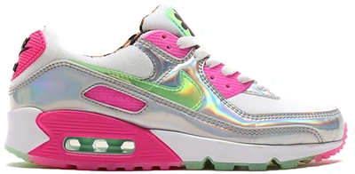 Pre-owned Nike Air Max 90 Lx 90s Dancefloor White (w) In  White/green-pink-white | ModeSens