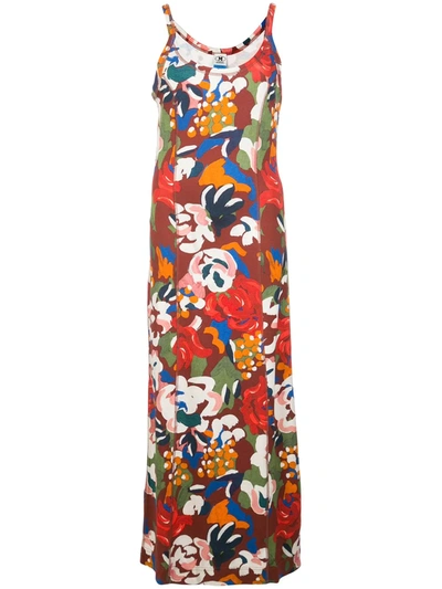 M Missoni Abstract Print Maxi Dress In Red