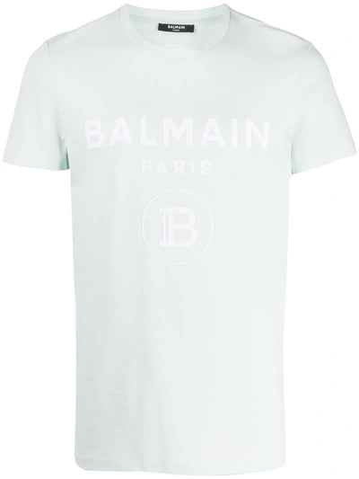 Balmain Logo-printed T-shirt In Green