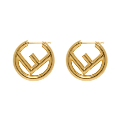 Fendi Gold F Is  Earrings In F0cfk Gold