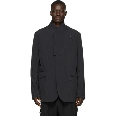 美品！春夏 Y-3 CROSS-DYED NYLON BLAZER M程度 Y-3 Cross Dyed Nylon Blazer In Blac/noir | ModeSens