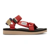 Suicoke Depa Cab Technical Sandals In Red