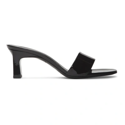 Simon Miller Black Solo 60 Patent Leather Sandals In 90303 Black