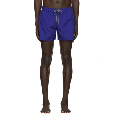 Ps By Paul Smith Plain Swim Shorts In 45 Blue