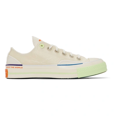 Converse Pigalle Chuck 70 Coated-canvas Trainers In Whtgryvolt