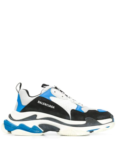 balenciaga mens blue sneakers