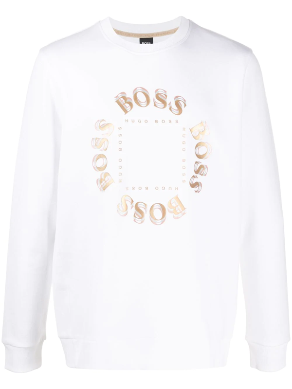 hugo boss white sweatshirt
