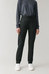 Cos Slim-fit Jogging Trousers In Black