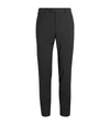 Corneliani Wool Tailored Trousers In Charcoal