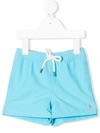 Ralph Lauren Babies' Polo Pony Logo Swim Shorts In Blue