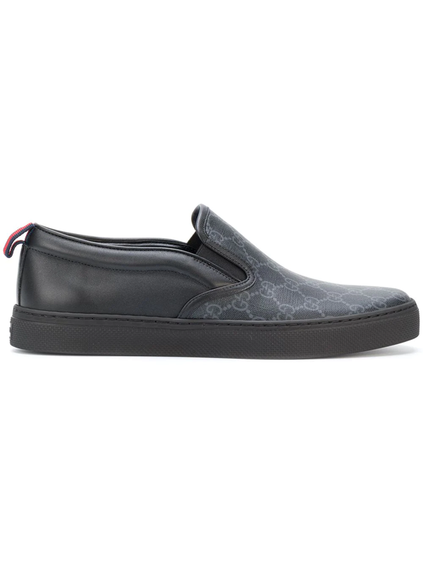 black gucci slip on sneakers