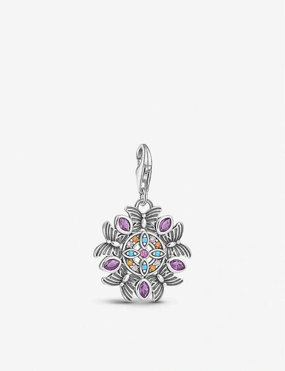 Thomas Sabo Charm Club Kaleidoscope Sterling-silver And Cubic Zirconia Charm In Multicoloured