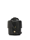 Jacquemus Le Micro Vanity Leather Shoulder Bag In Black