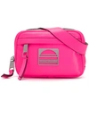 Marc Jacobs Embellished Cracked-leather Belt Bag In Pink