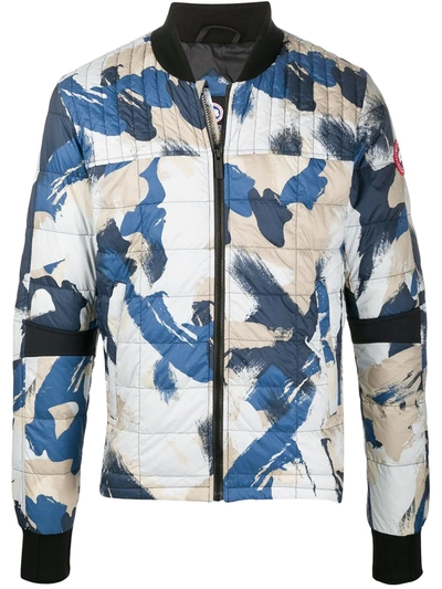 Canada Goose Dunham Printed Quilted Shell Jacket In Blue