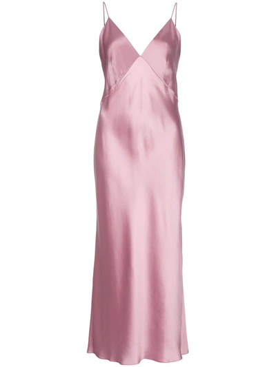 Olivia Von Halle Issa Lust Silk Nightgown In Pink