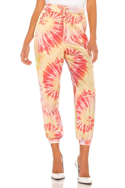 Lovers & Friends Rocky Jogger Pant In Pastel Tie Dye