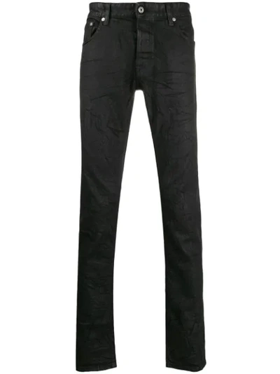 Just Cavalli Panel Slim Fit Jeans In Black