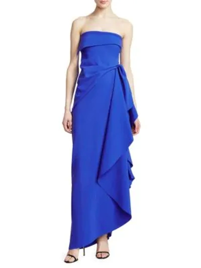 Chiara Boni La Petite Robe Nyaveth Long Column Dress In Blue