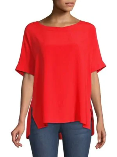 Beatrice B Silk Blouse In Rosso