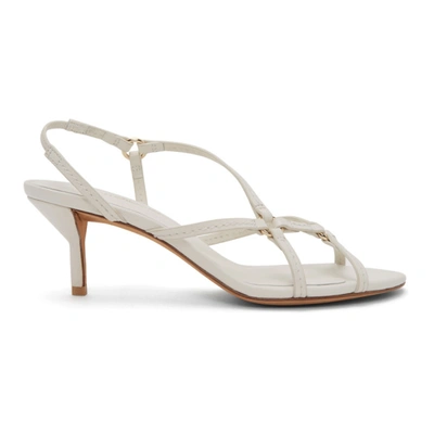 3.1 Phillip Lim Louise Leather Slingback Sandals In Ivory