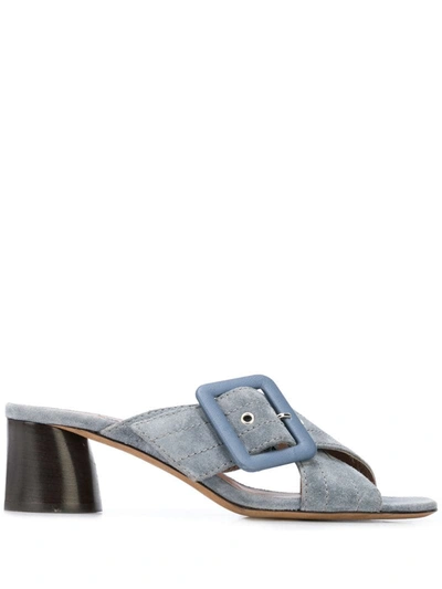 Tabitha Simmons Selena 45mm Crossover Straps Sandals In Blue