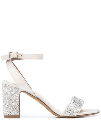 Tabitha Simmons Leticia 60mm Crystal-embellished Sandals In Neutrals