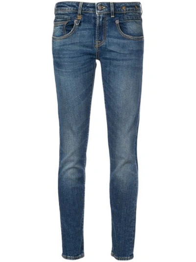 R13 Alison Mid-rise Skinny Jeans In Blue