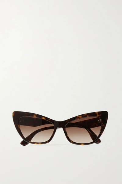 Dolce & Gabbana Cat-eye Tortoiseshell Acetate Sunglasses