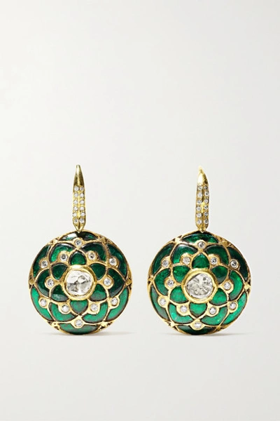 Amrapali 18-karat Gold Multi-stone Earrings