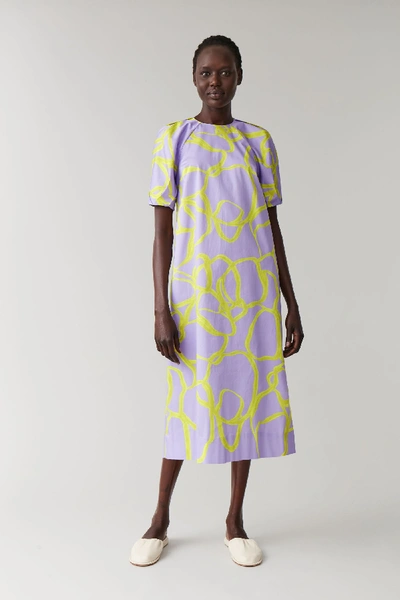cos dress purple Cos Smooth A-line Dress In Purple