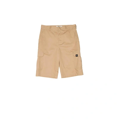 Msgm Knee-length Cargo Shorts In Brown