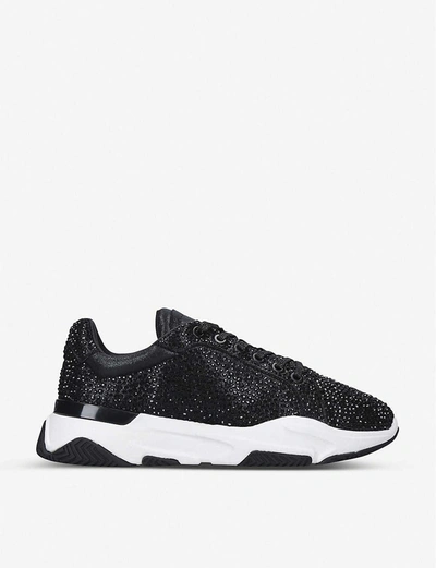 Mallet Kingsland Jewel Crystal-embellished Trainers In Black