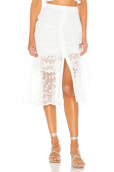 Majorelle Let Go Skirt In White