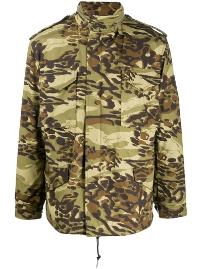 Givenchy M65 Camo-print Cotton-twill Jacket In Neutral