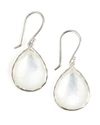 Ippolita Sterling Silver Wonderland Teardrop In Mother-of-pearl Earrings In White/silver