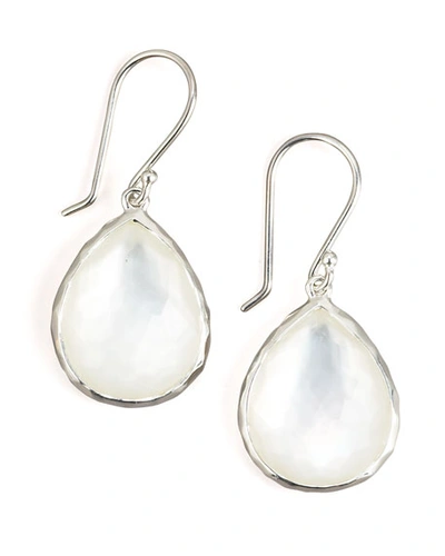 Ippolita Sterling Silver Wonderland Teardrop In Mother-of-pearl Earrings In White/silver