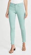 Ag Prima Mid-rise Cropped Skinny Jeans In Mint Jade