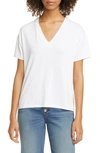 Rag & Bone Hudson V-neck Top In White