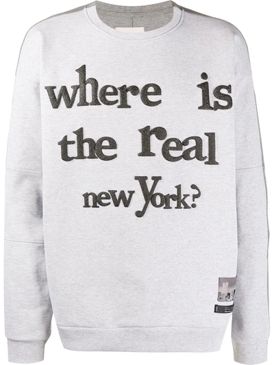 Buscemi Where Is The Real Ny Sweatshirt In Grey