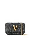 Versace Mini Virtus Shoulder Bag Shoulder Bag In Nero