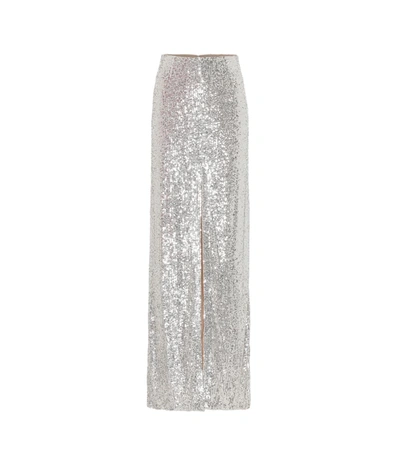 Galvan Modern Love Sequined Skirt In Metallic