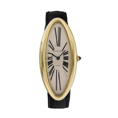 Cartier Baignoire Allongee W1507451 Yellow Gold Rare Ladies Watch In Not Applicable
