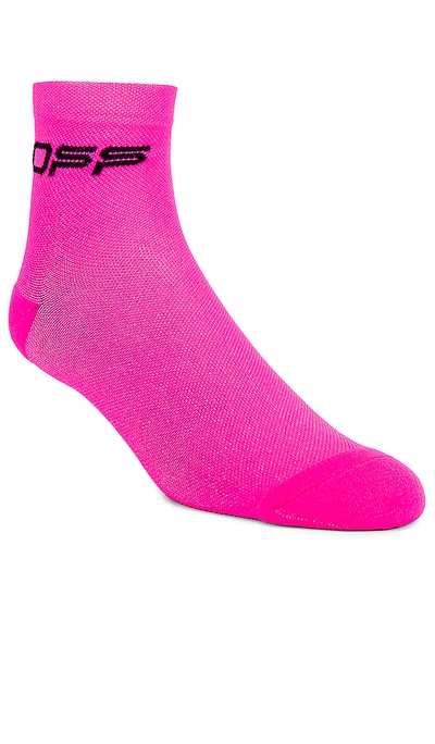 Off-white Off Short Socks In Fuchsia