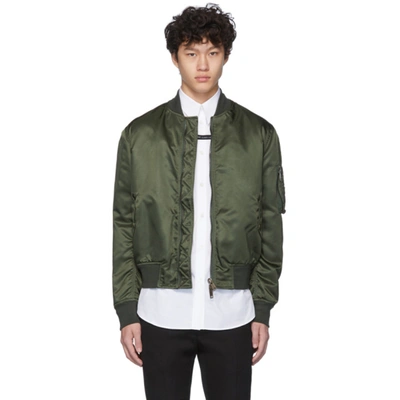 Givenchy Khaki Button Bomber Jacket In 305 Khaki