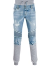 Philipp Plein Distressed Straight-leg Jeans In Blue