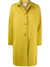 Aspesi Mostacciolo Single-breasted Parka In Yellow