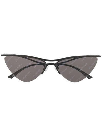 Balenciaga Curve Cat Eye-frame Sunglasses In Black